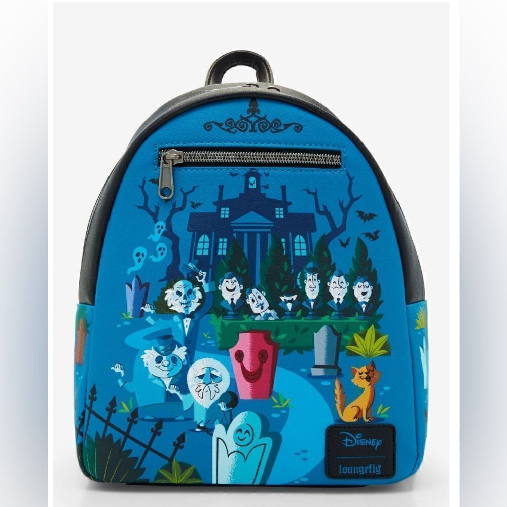 Loungefly Disney The Haunted Mansion Cartoon Artwork Mini Backpack